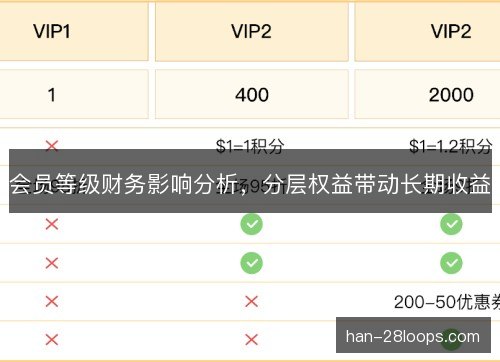 会员等级财务影响分析,分层权益带动长期收益 会员等级财务影响分析,分层权益带动长期收益